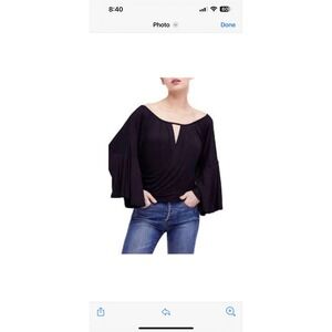 Free People Last Time Wrap Top XS